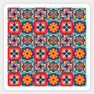 Azulejo #12- vector Portuguese Moorish pattern Sticker